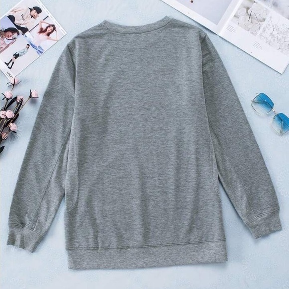 Brand new Grey “Be Kind” Long Sleeve Sweater Shirt Sz XL - Picture 3 of 5